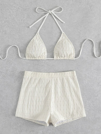 Biquini con pantalones cortos-Diabolique.es