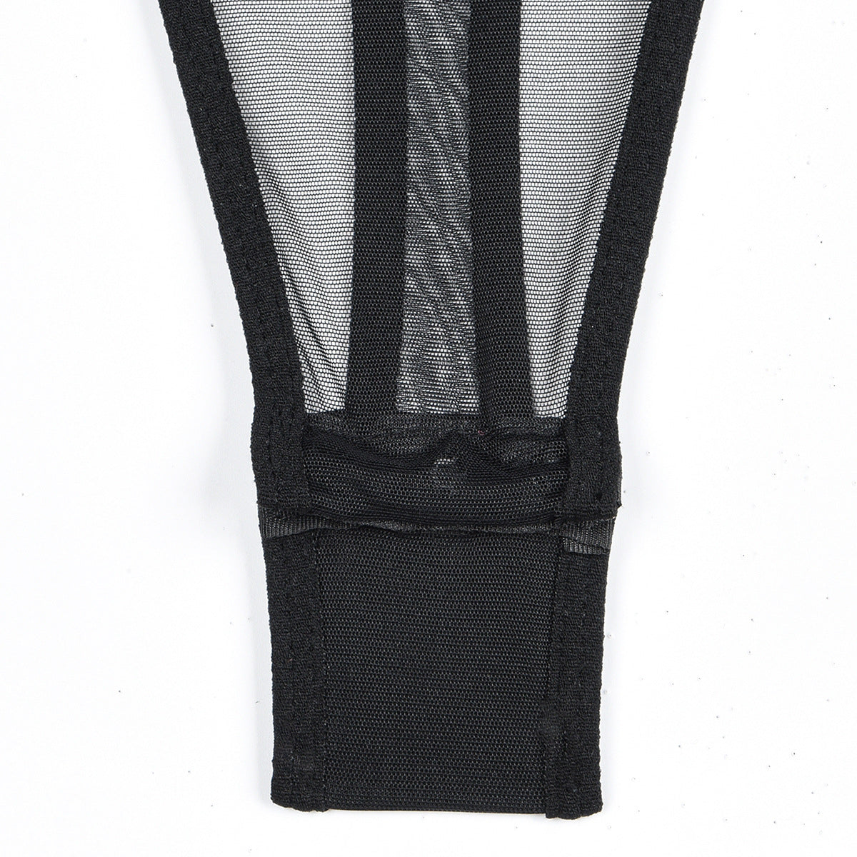 Body de malla con choker y cintas-Diabolique.es