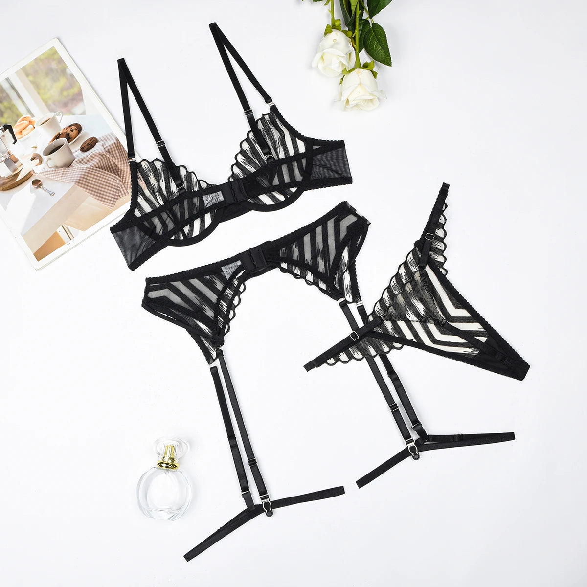 Conjunto de lencería con cintas Wendy-Diabolique.es