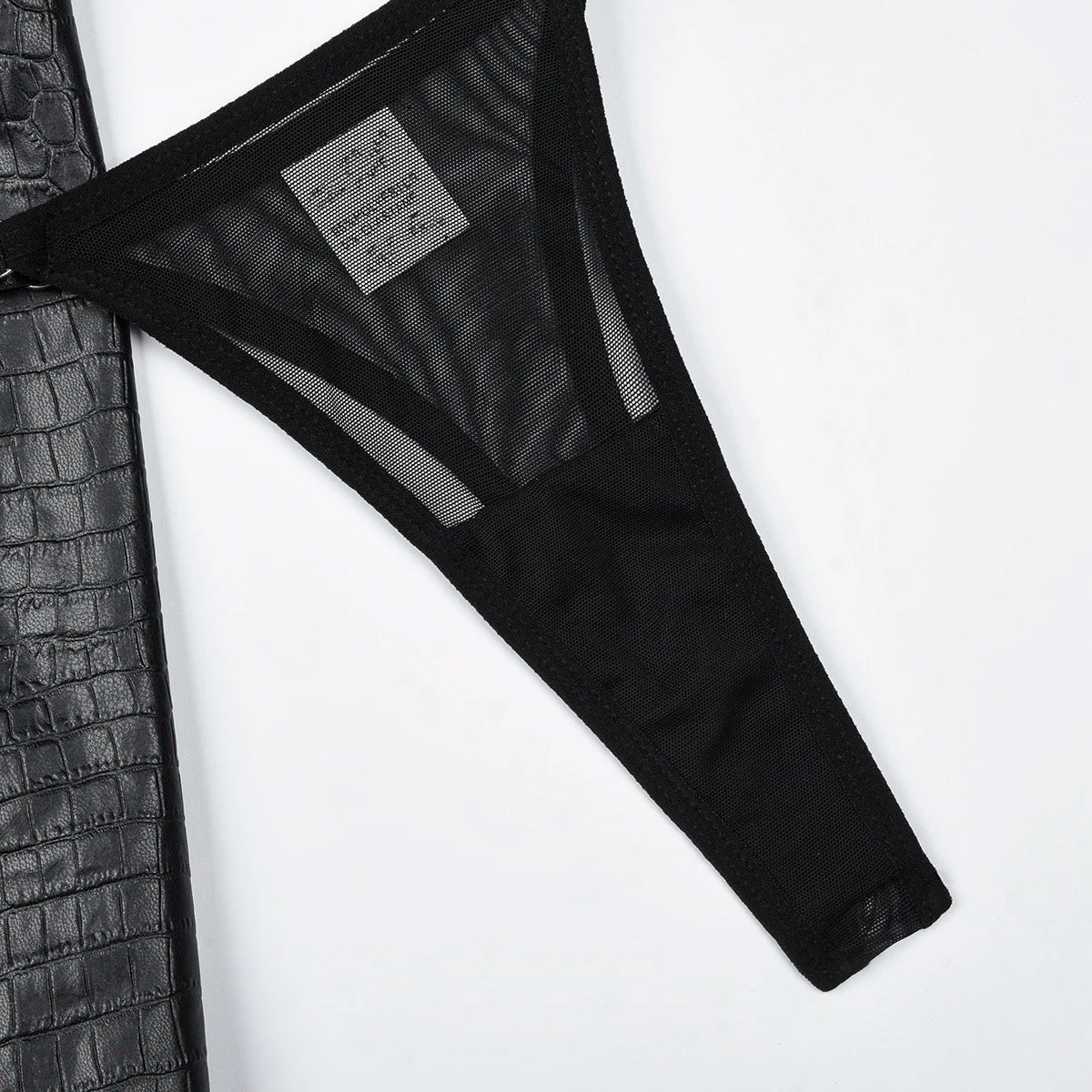 Conjunto de lencería de cuero sintético Harper-Diabolique.es