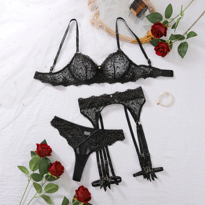 Conjunto de lencería de encaje brillante Maelys-Diabolique.es