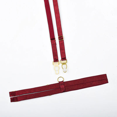 Conjunto de lencería de encaje con gemas Kourtney-Diabolique.es