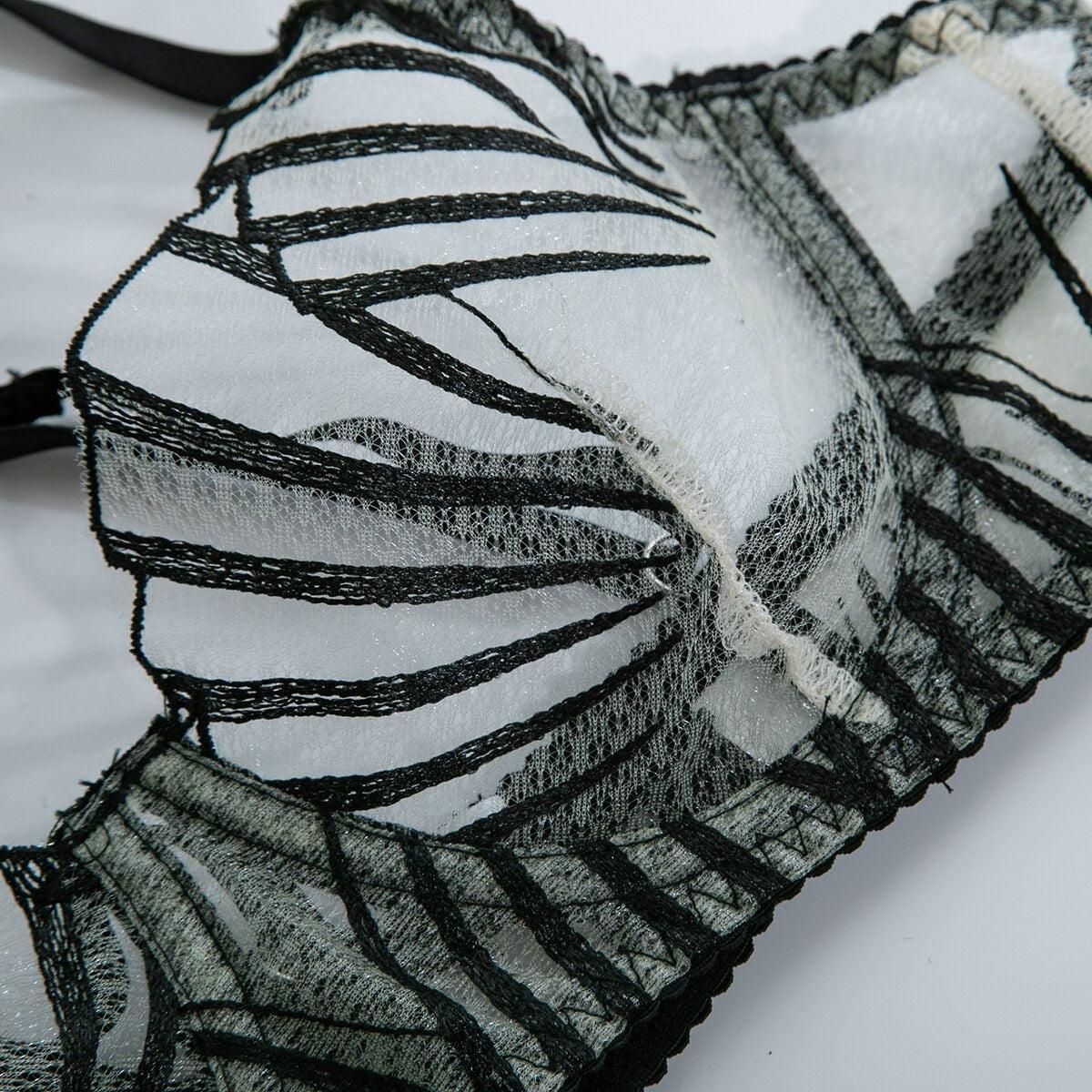 Conjunto de lencería de malla transparente Mila-Diabolique.es