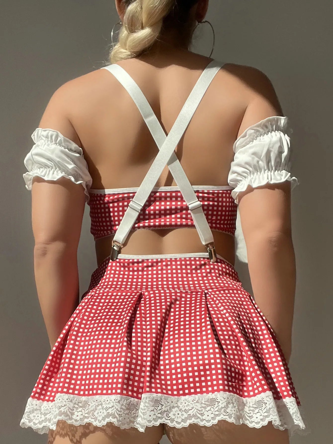 Disfraz con minifalda a cuadros-Diabolique.es