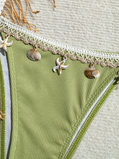 Biquini con detalle de conchas