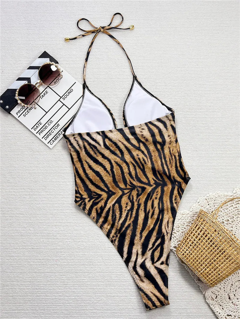Bañador con estampado animal
