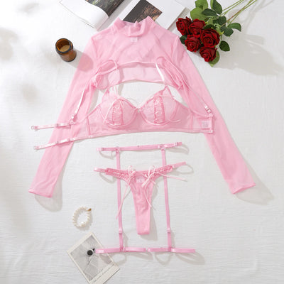 Conjunto de lencería con top y lazado Holly
