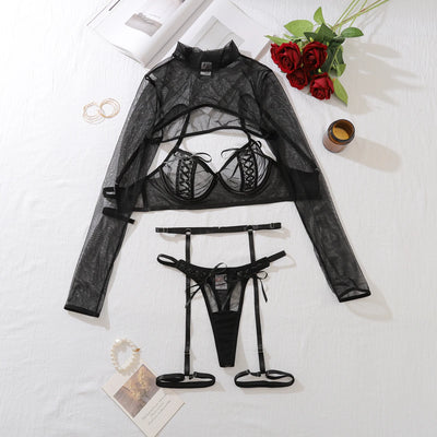 Conjunto de lencería con top y lazado Holly
