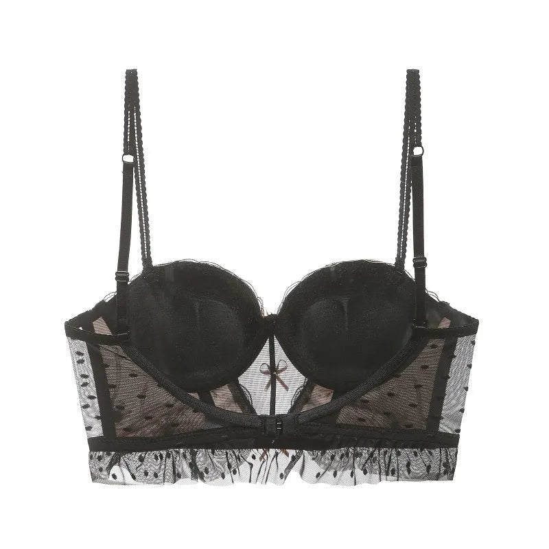 Sujetador de tipo bustier con lacitos-Diabolique.es