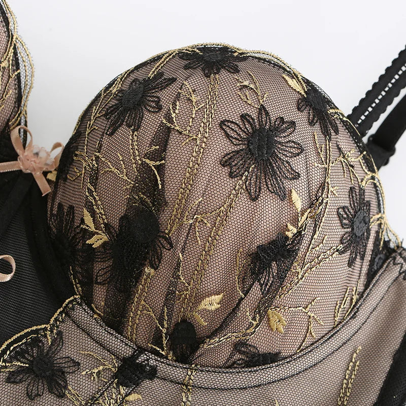 Sujetador de tipo bustier con lacitos-Diabolique.es