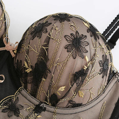 Sujetador de tipo bustier con lacitos-Diabolique.es
