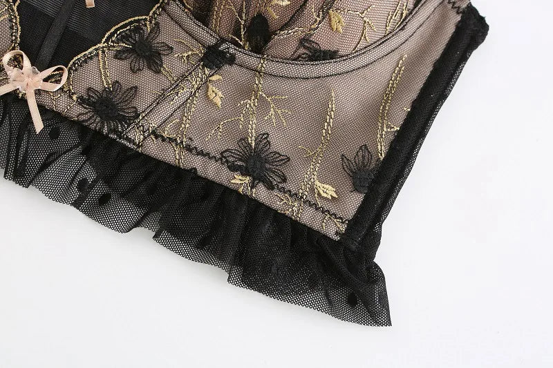 Sujetador de tipo bustier con lacitos-Diabolique.es