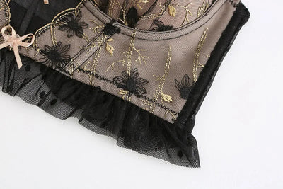 Sujetador de tipo bustier con lacitos-Diabolique.es