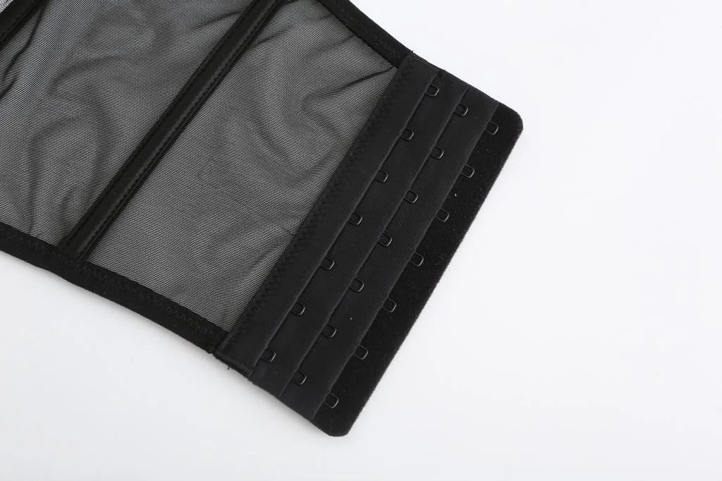 Sujetador push up de tipo corsé con malla-Diabolique.es
