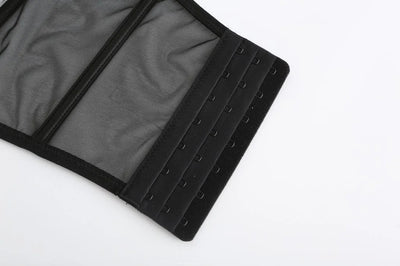 Sujetador push up de tipo corsé con malla-Diabolique.es