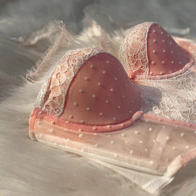 Sujetador rosa de tipo corsé-Diabolique.es