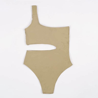 Bañador con hombro descubierto y recorte en talle-Diabolique.es