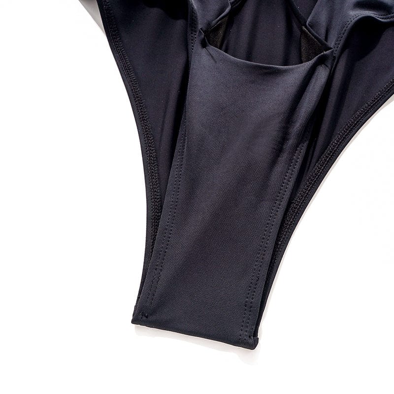 Bañador negro acordonado-Diabolique.es