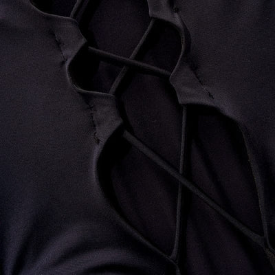 Bañador negro acordonado-Diabolique.es