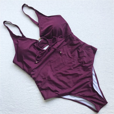 Bañador plus size con detalles-Diabolique.es