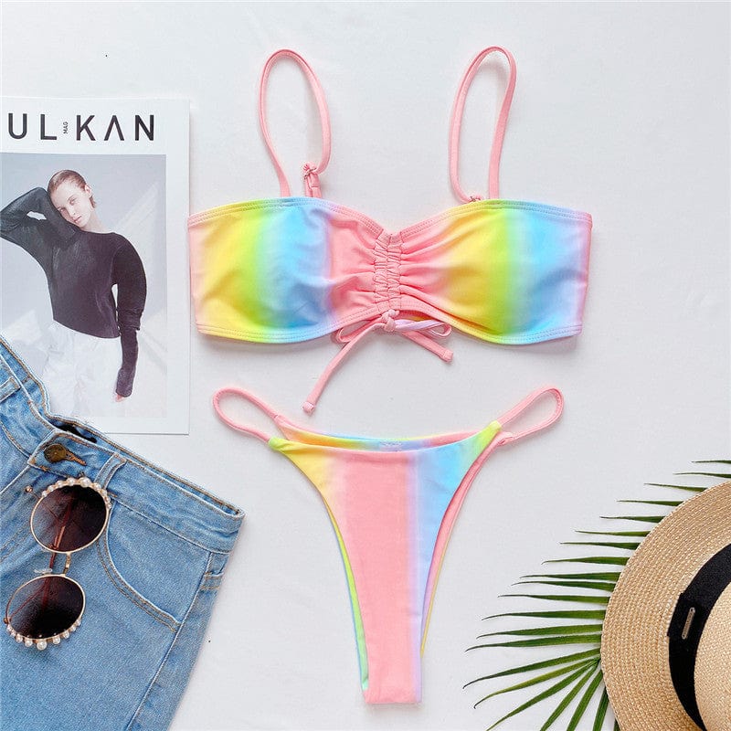 Biquini multicolor-Diabolique.es