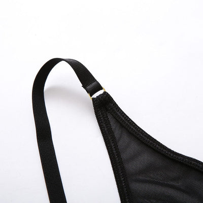 Body de malla con cinturilla-Diabolique.es