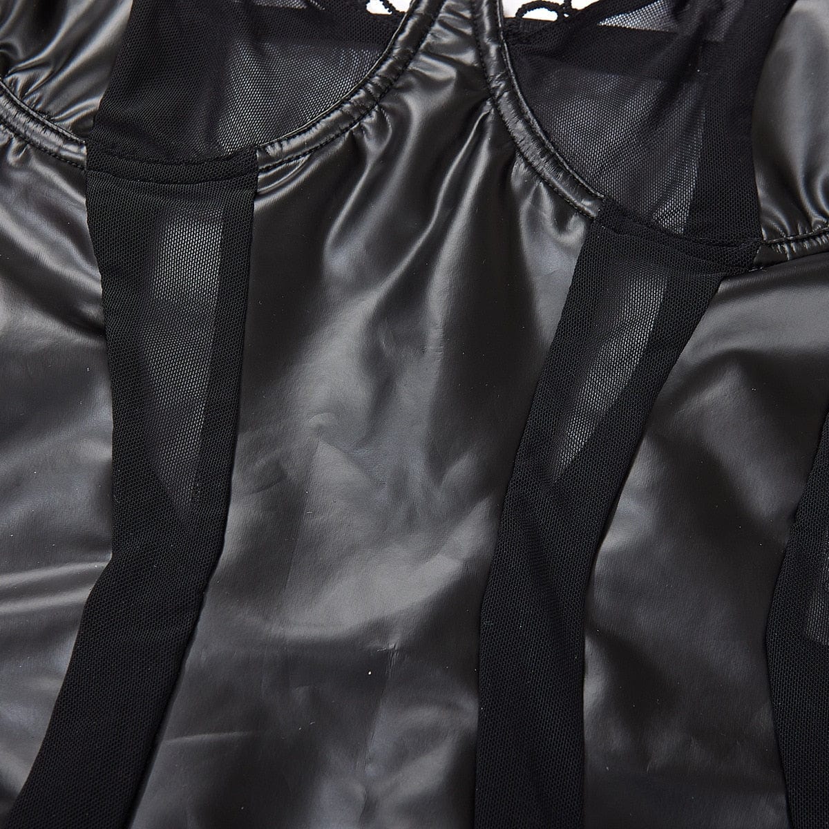 Body de malla con cinturilla brillante-Diabolique.es