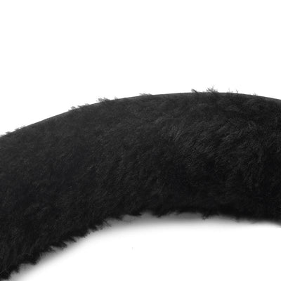 Collar con pelo sintético y correa-Diabolique.es