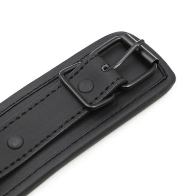 Collar de cuero con correa-Diabolique.es