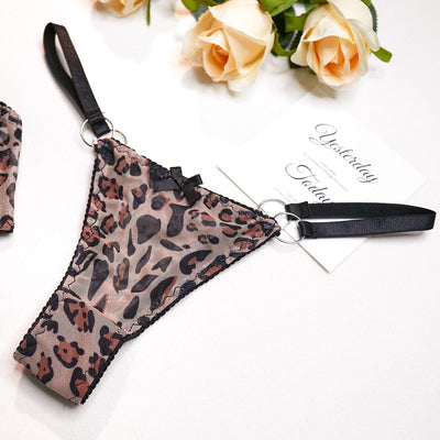 Conjunto de lencería con estampado de leopardo Arleth-Diabolique.es