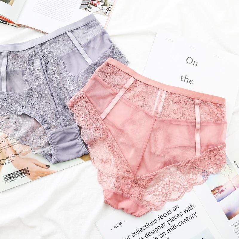 Conjunto de lencería de encaje Céline-Diabolique.es