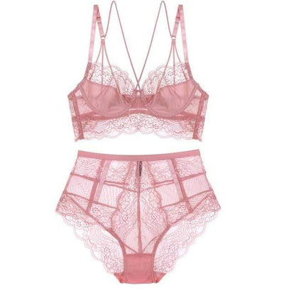 Conjunto de lencería de encaje Céline-Diabolique.es