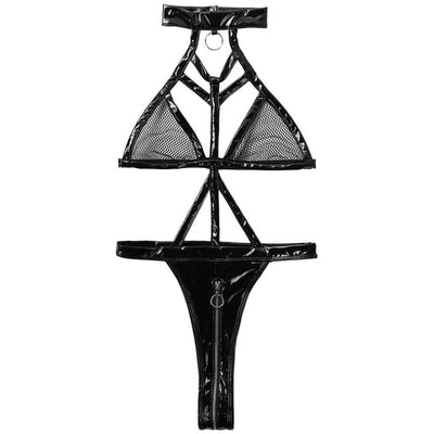 Conjunto de lencería de látex Rebelle-Diabolique.es