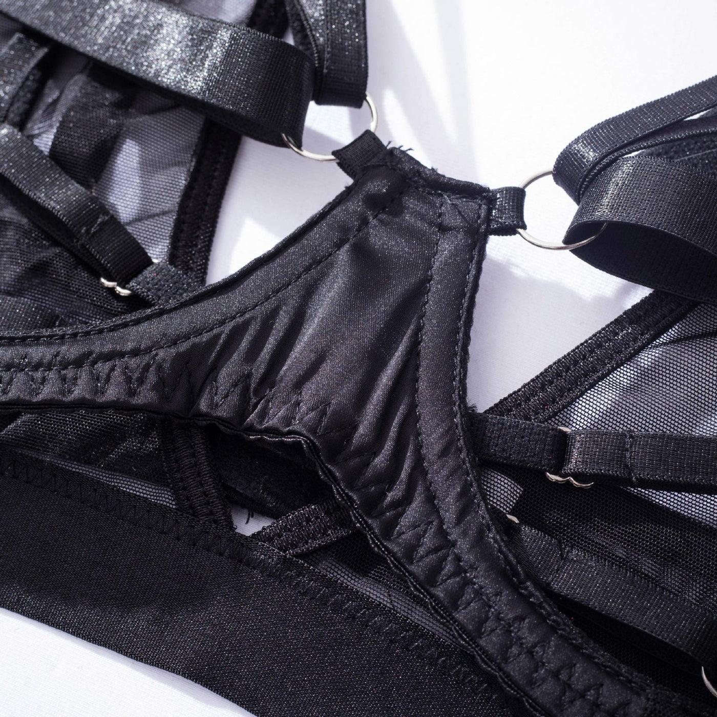 Conjunto de lencería de malla Claudie-Diabolique.es