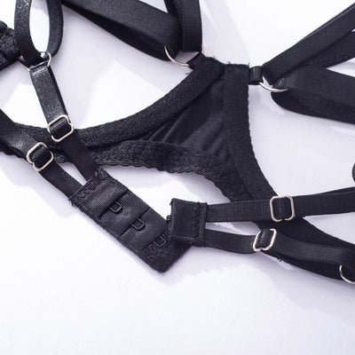 Conjunto de lencería de malla Claudie-Diabolique.es