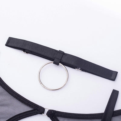 Conjunto de lencería de malla Claudie-Diabolique.es
