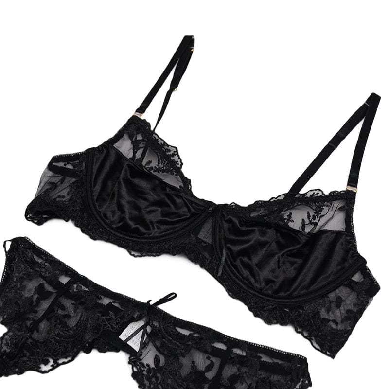 Conjunto de lencería negro Gigi-Diabolique.es