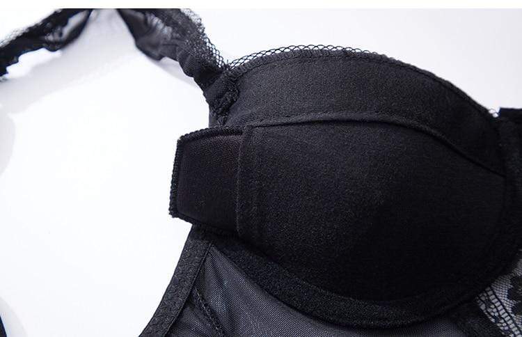 Corsé de encaje con tanga-Diabolique.es