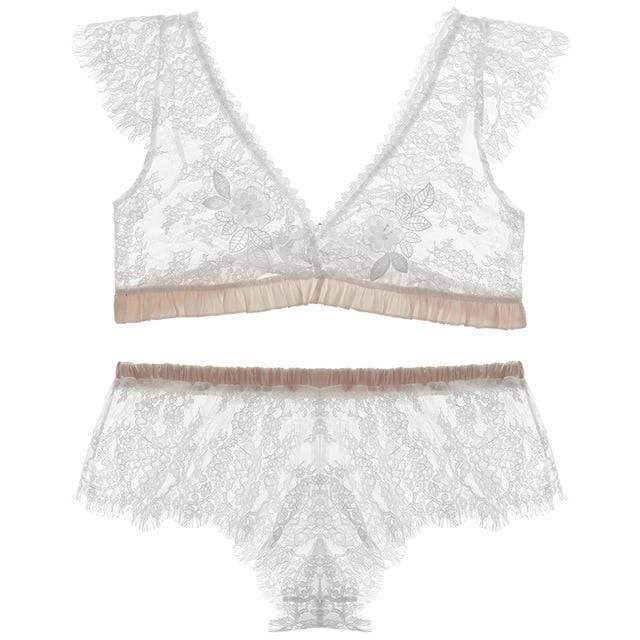 Pijama de encaje con top corto-Diabolique.es