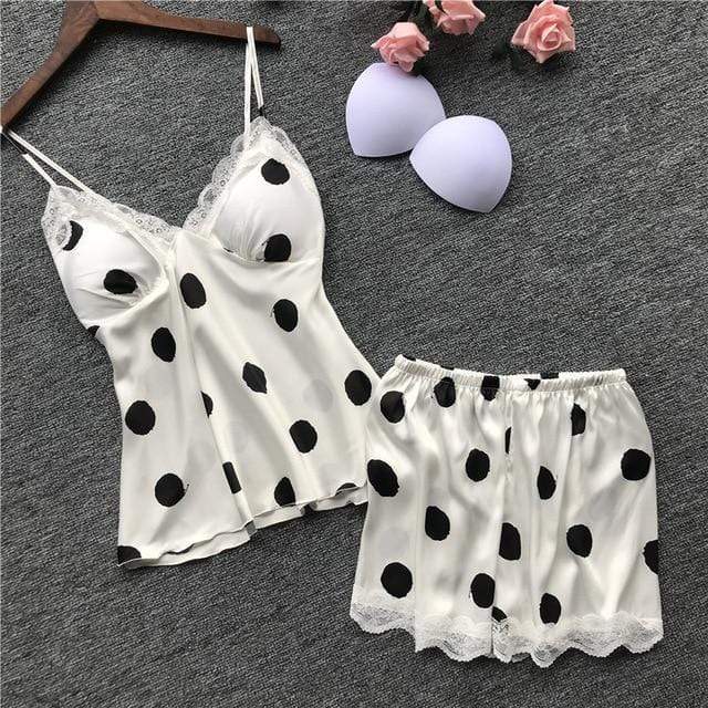 Pijama de lunares de dos piezas-Diabolique.es