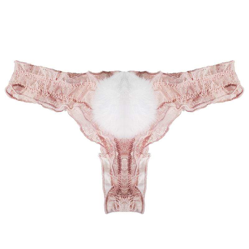 Tanga adorable con colita de conejo-Diabolique.es
