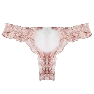 Tanga adorable con colita de conejo-Diabolique.es