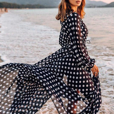 Vestido playero de lunares-Diabolique.es